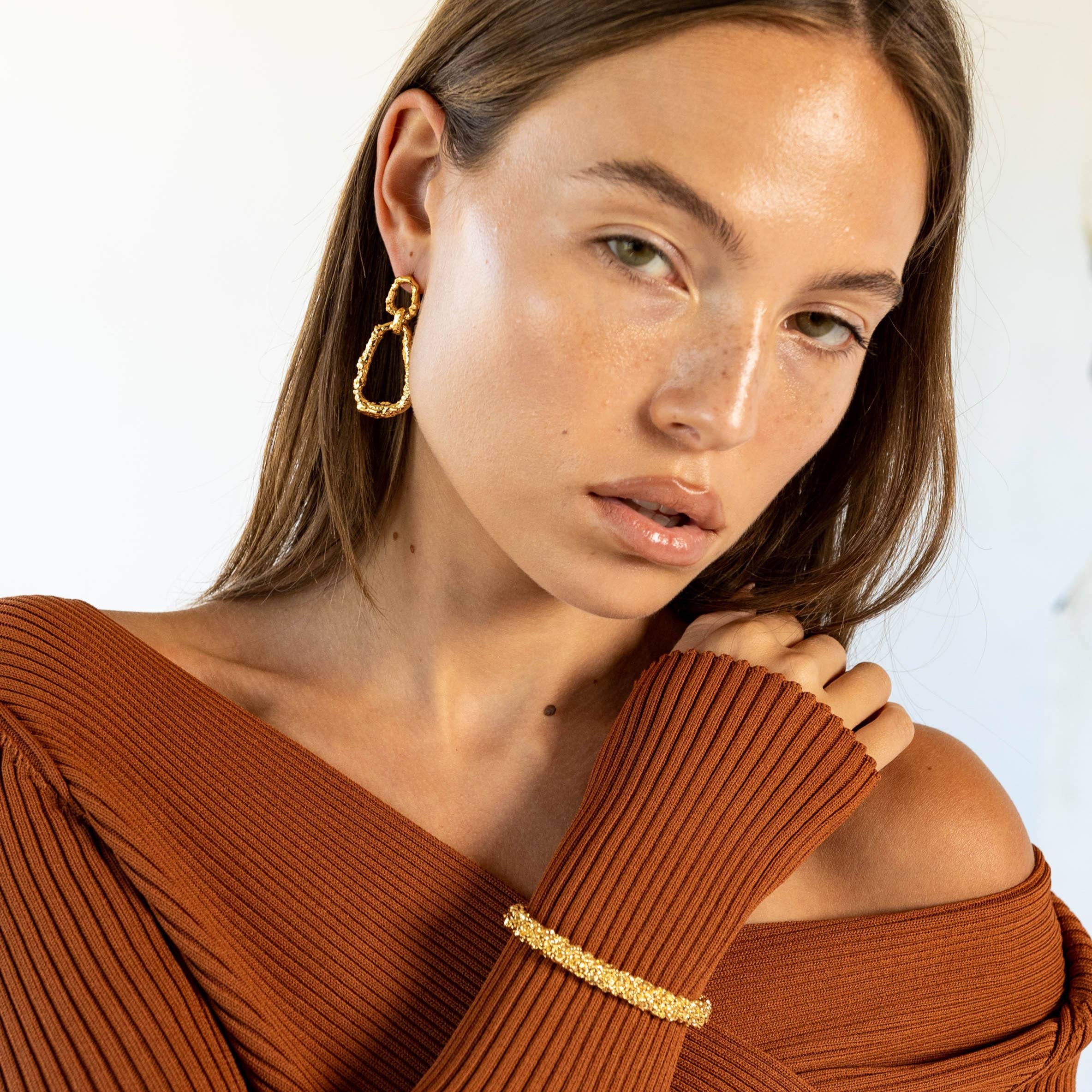 Nicole Drop Earrings Earrings Sahira Jewelry Design