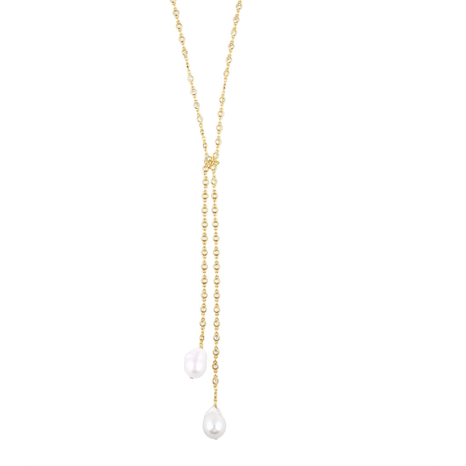 Pearl Bolo Necklace