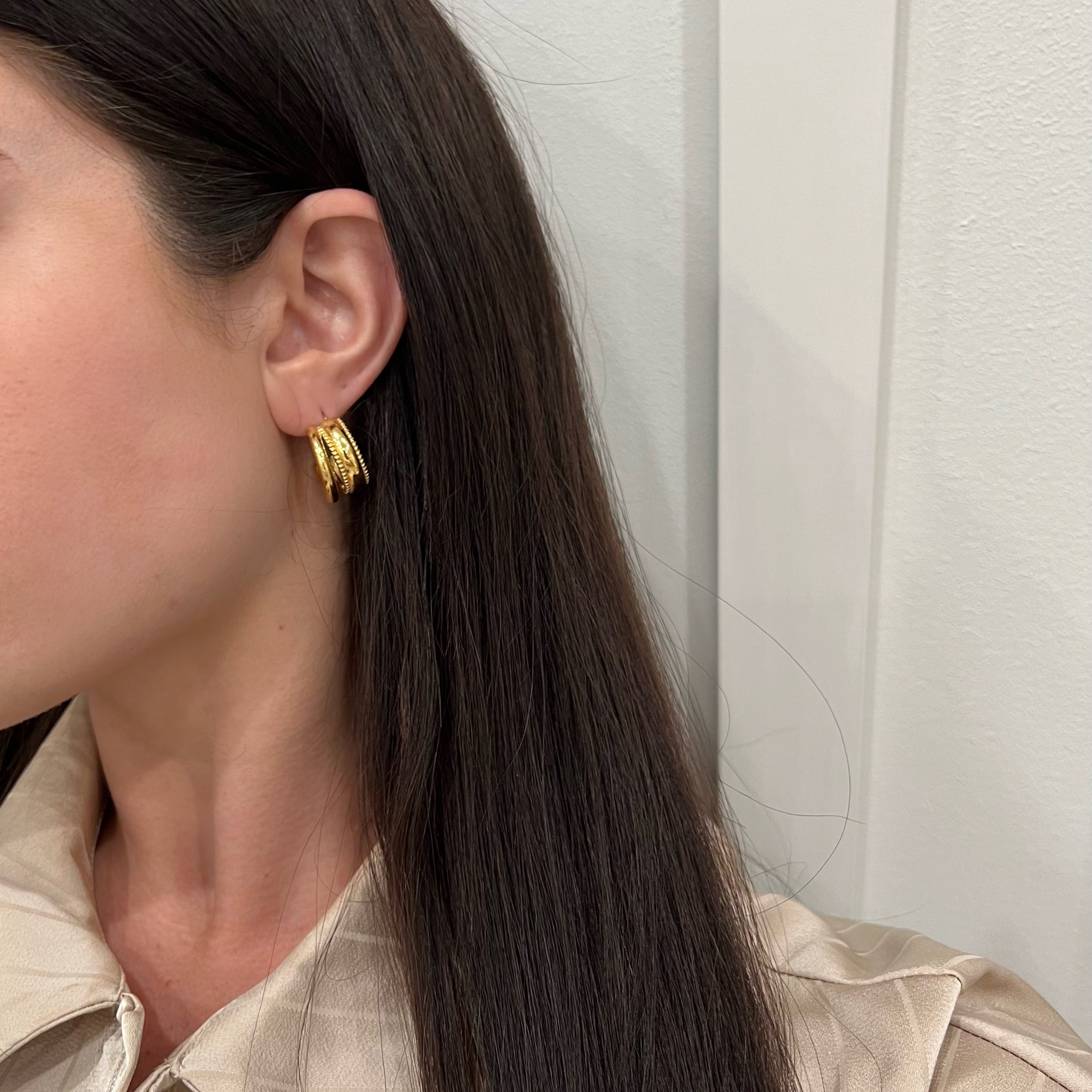 Portia Hoops Earrings Sahira Jewelry Design