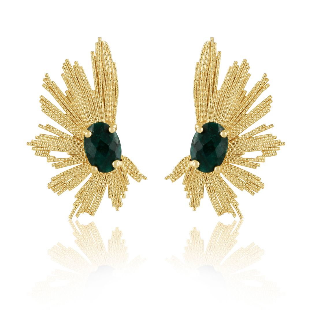 Marielle Earrings Emerald