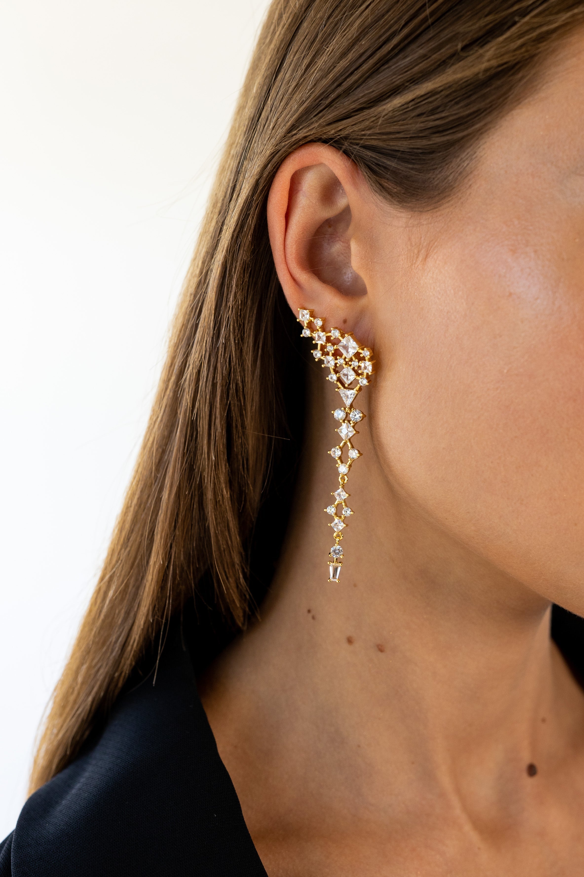 Scarlett CZ Drop Earring Earring Sahira Jewelry Design