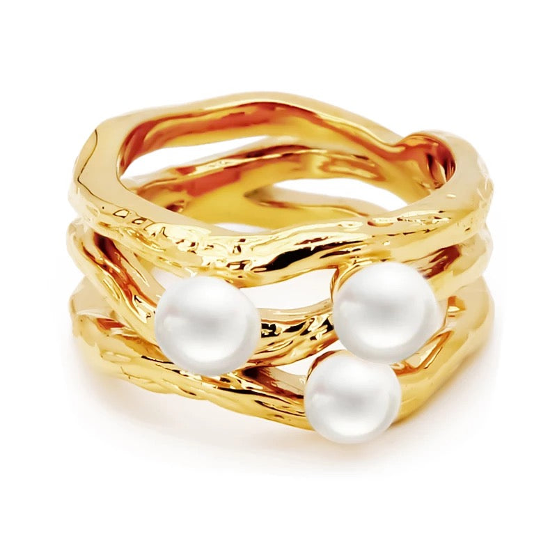 Sonora Pearl Ring Sahira Jewelry Design