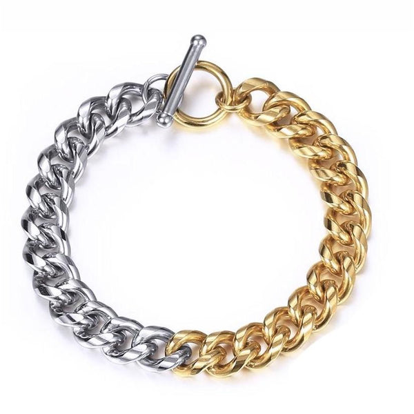 Taylor Toggle Bracelet - Two Tone – Sahira Jewelry Design