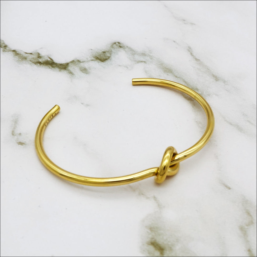 Thin Knotted Cuff Sahira Jewelry Design