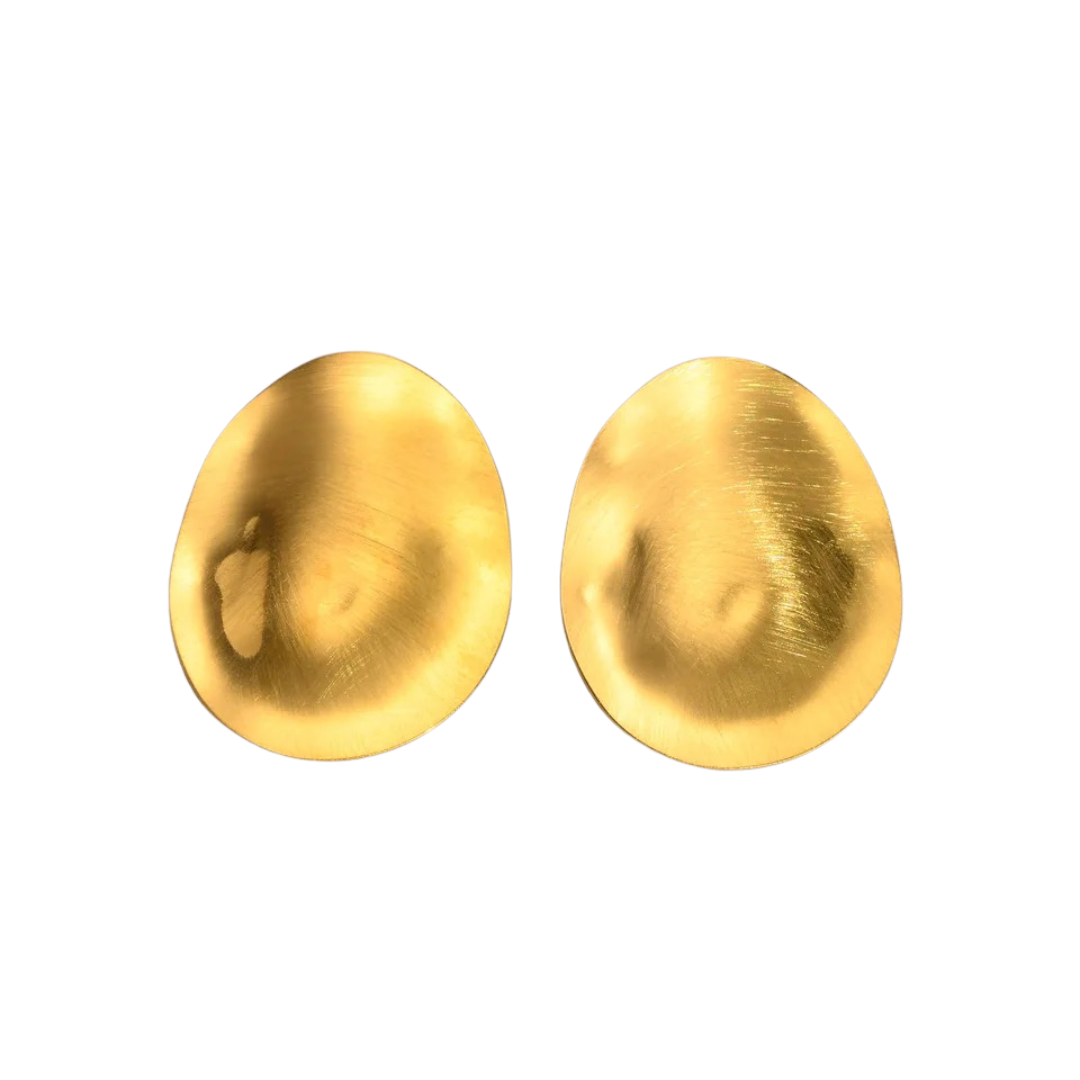 Vanessa statement hoop earrings 18K gold plated over sterling silver 27mm hypoallergenic water and tarnish resistant