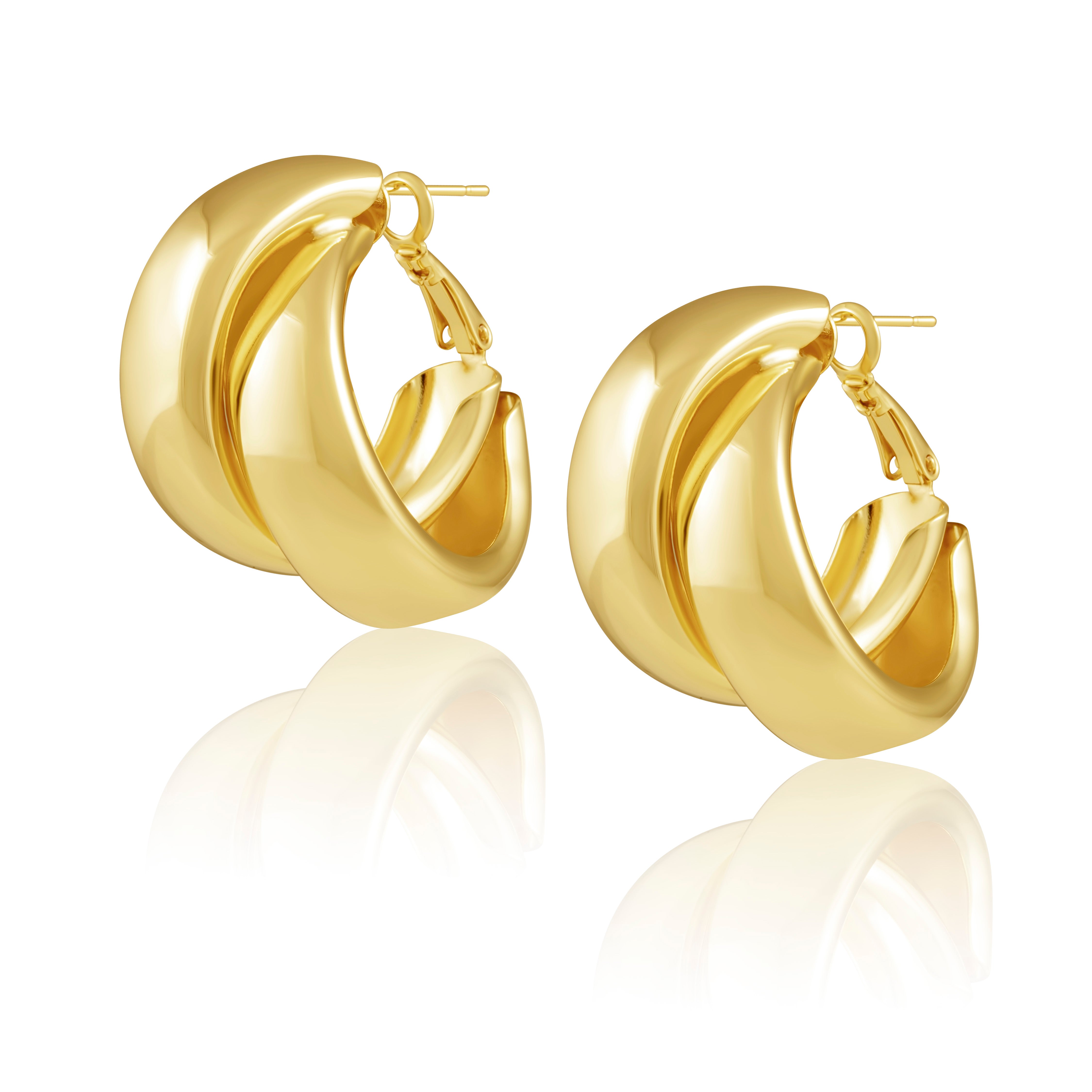 Whitney Hoops Earrings Sahira Jewelry Design