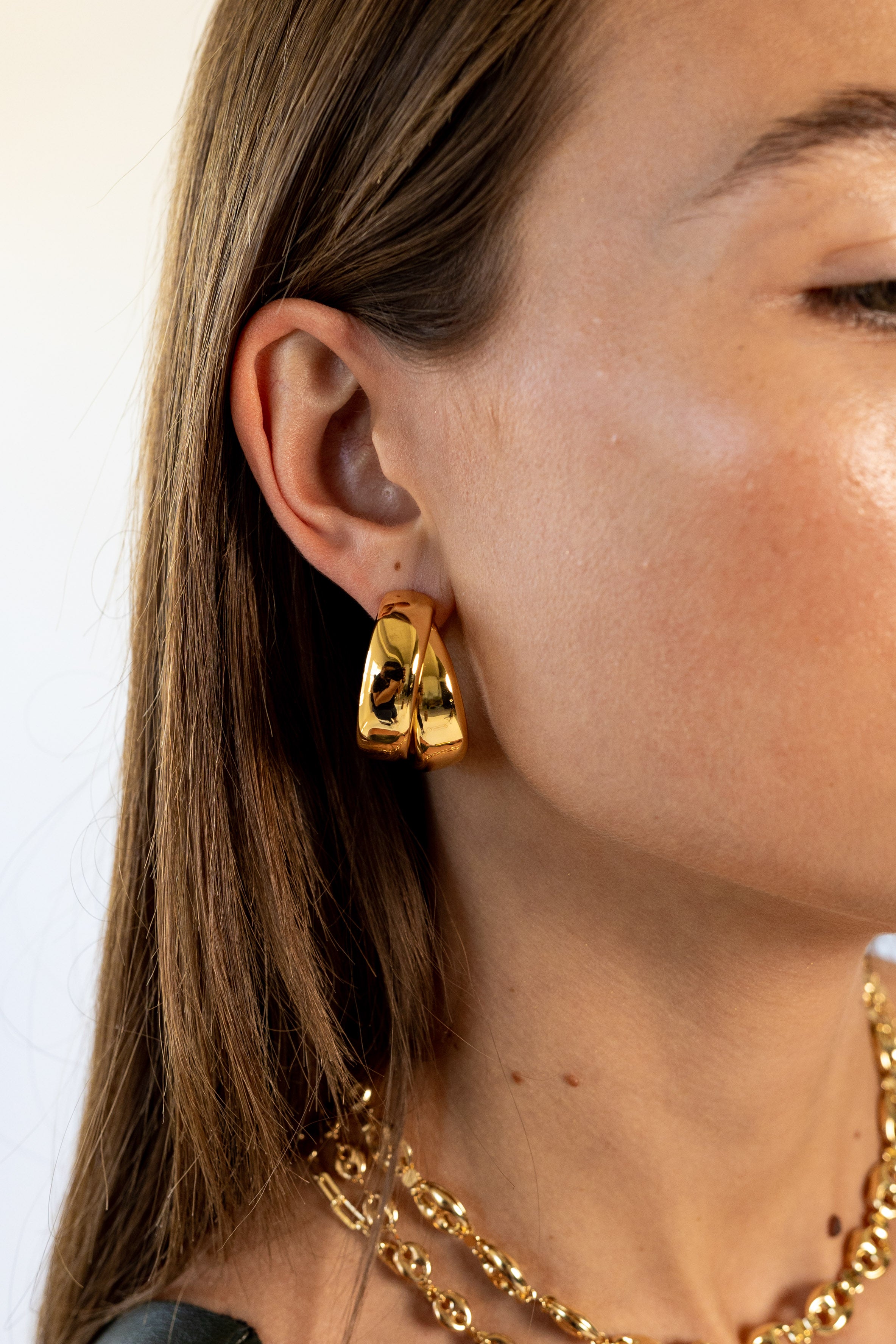 Whitney Hoops Earrings Sahira Jewelry Design