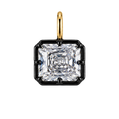 Georgian Bezel Emerald Cut Charm