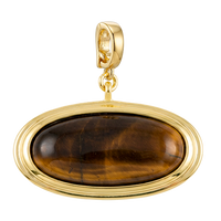 Oval Tiger Eye Charm