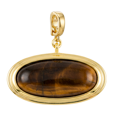 Oval Tiger Eye Charm
