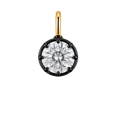 Georgian Bezel Round Cut Charm