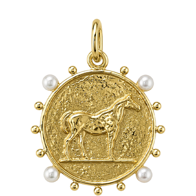 Mini Pearl Horse Coin