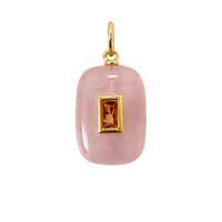 Pink Quartz Charm