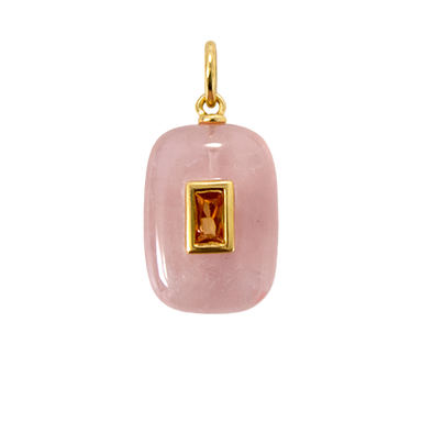 Pink Quartz Charm
