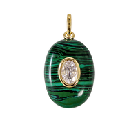 Malachite Stone Charm