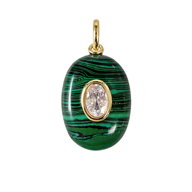 Malachite Stone Charm