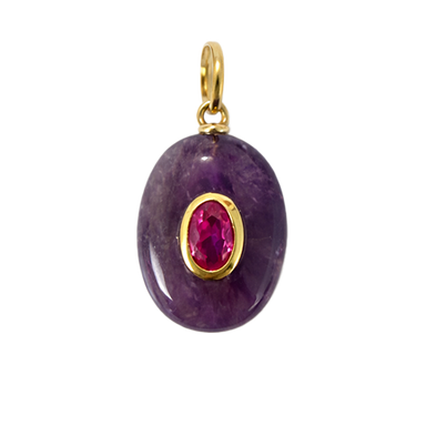 Purple Quartz Charm