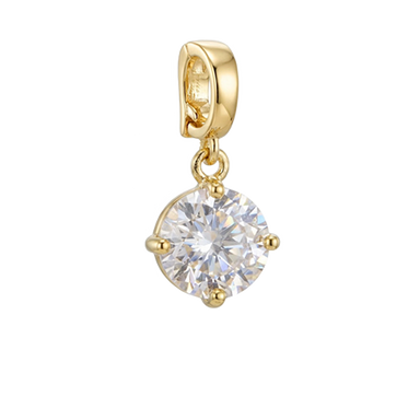 Round Cut Charm - Gold