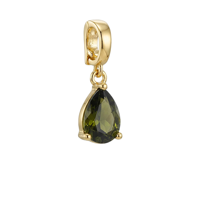 Pear Cut Charm Peridot