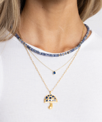 Ines Raindrop Necklace Sapphire