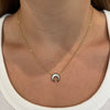 Crescent Moon Pendant Necklace