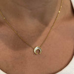 Crescent Moon Pendant Necklace