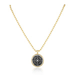 Compass Coin Necklace