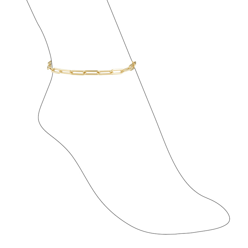 Carrie Paperclip Anklet