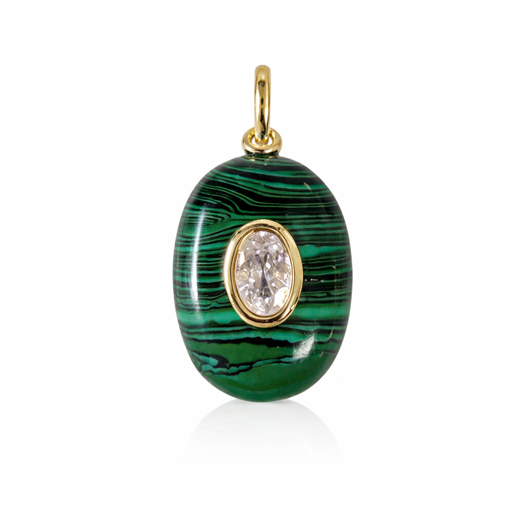 Malachite Stone Charm