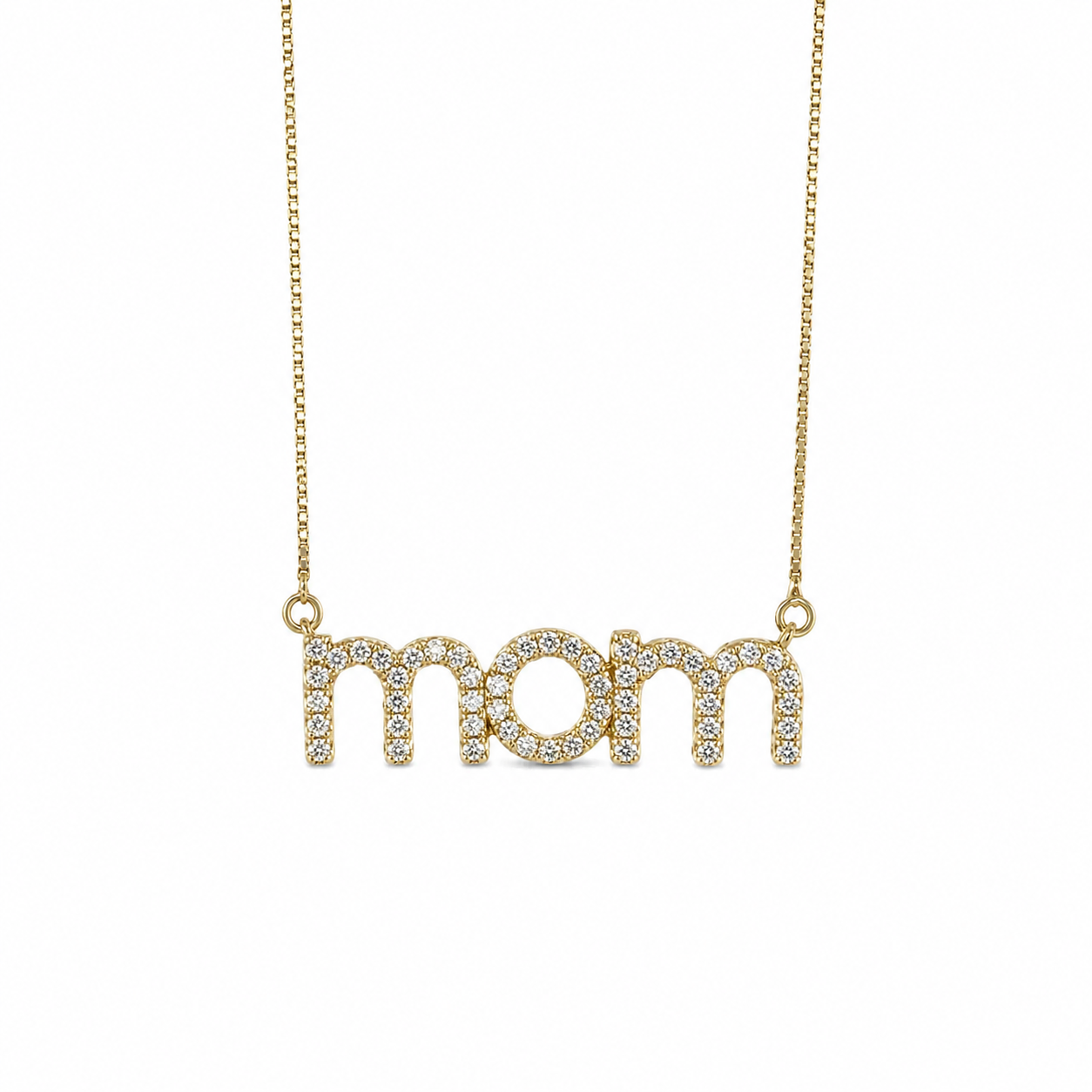 Mom Pave Necklace