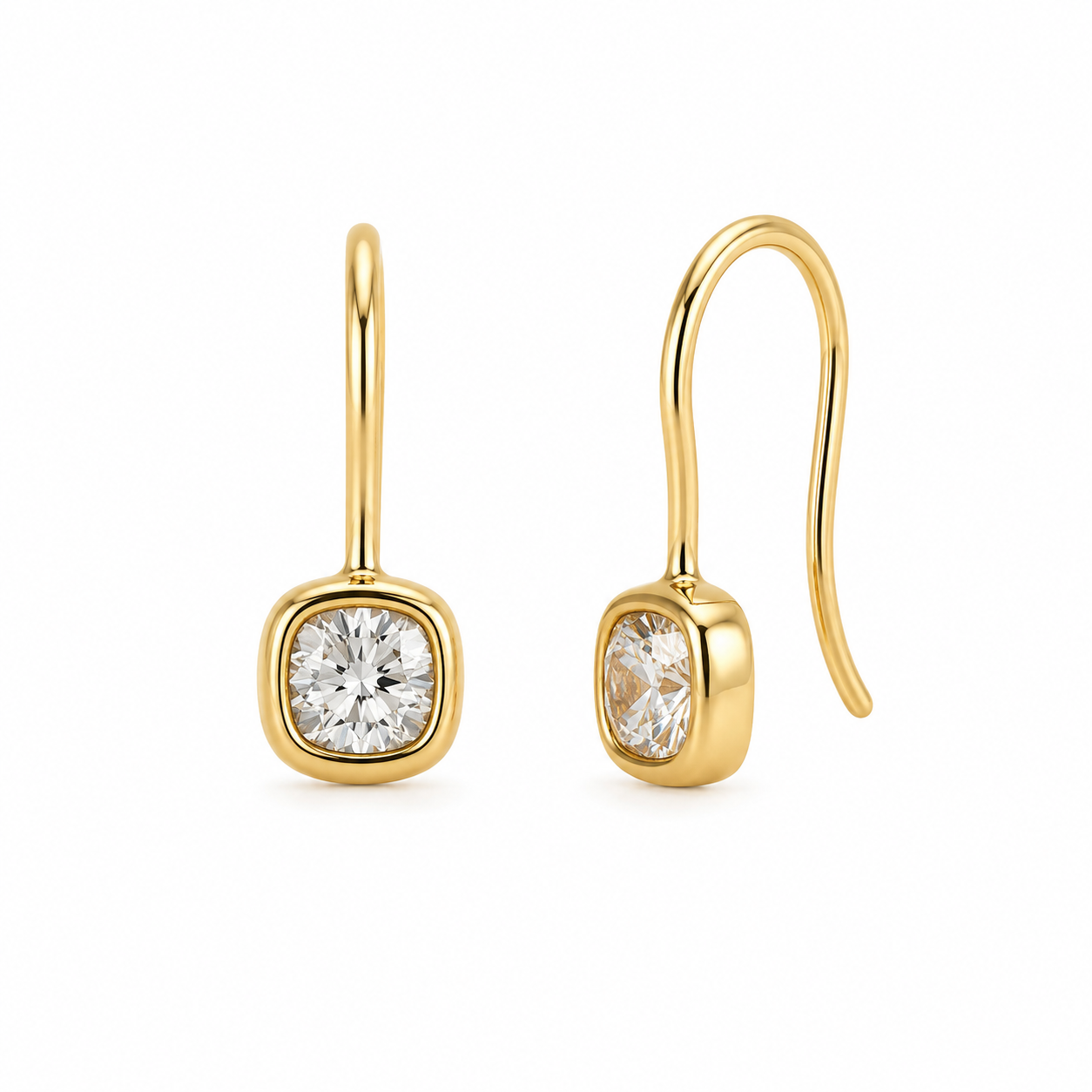 Sloane Bezel Earrings