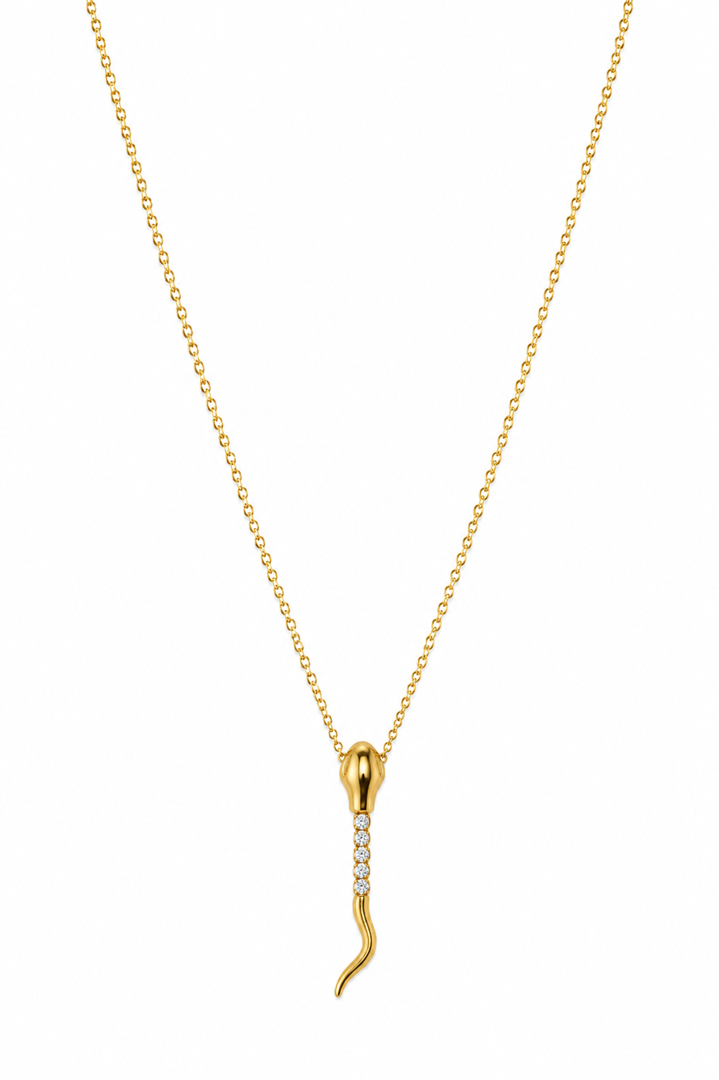 Pave Snake Necklace