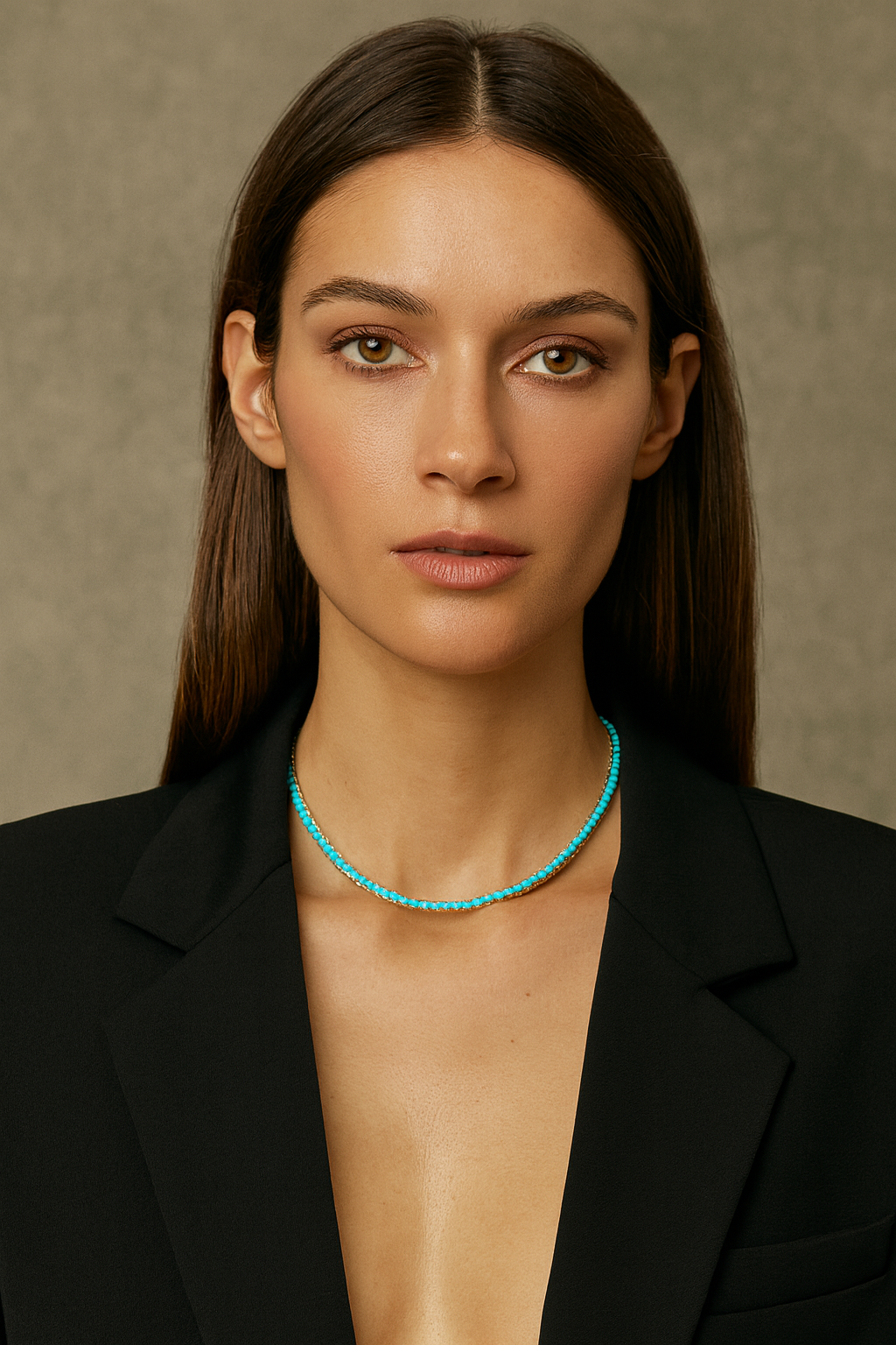 Karla Tennis Necklace - Turquoise