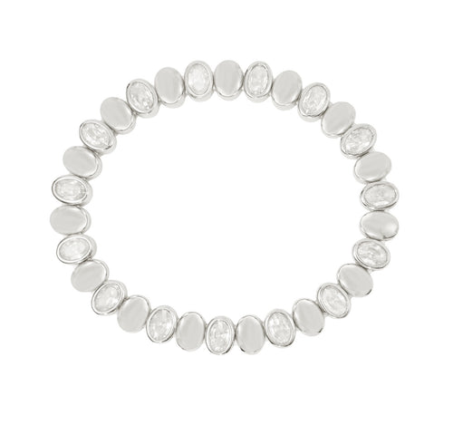 Stretchy Oval CZ Bracelet