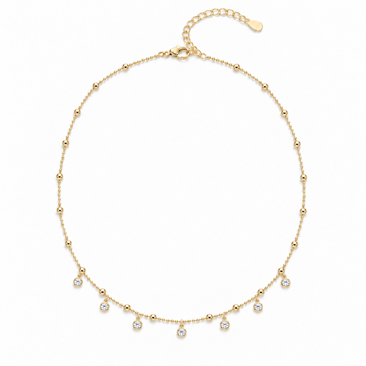 Maelle Beaded CZ Necklace