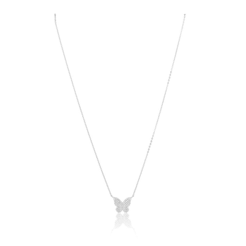 Elsie Pave Butterfly Necklace