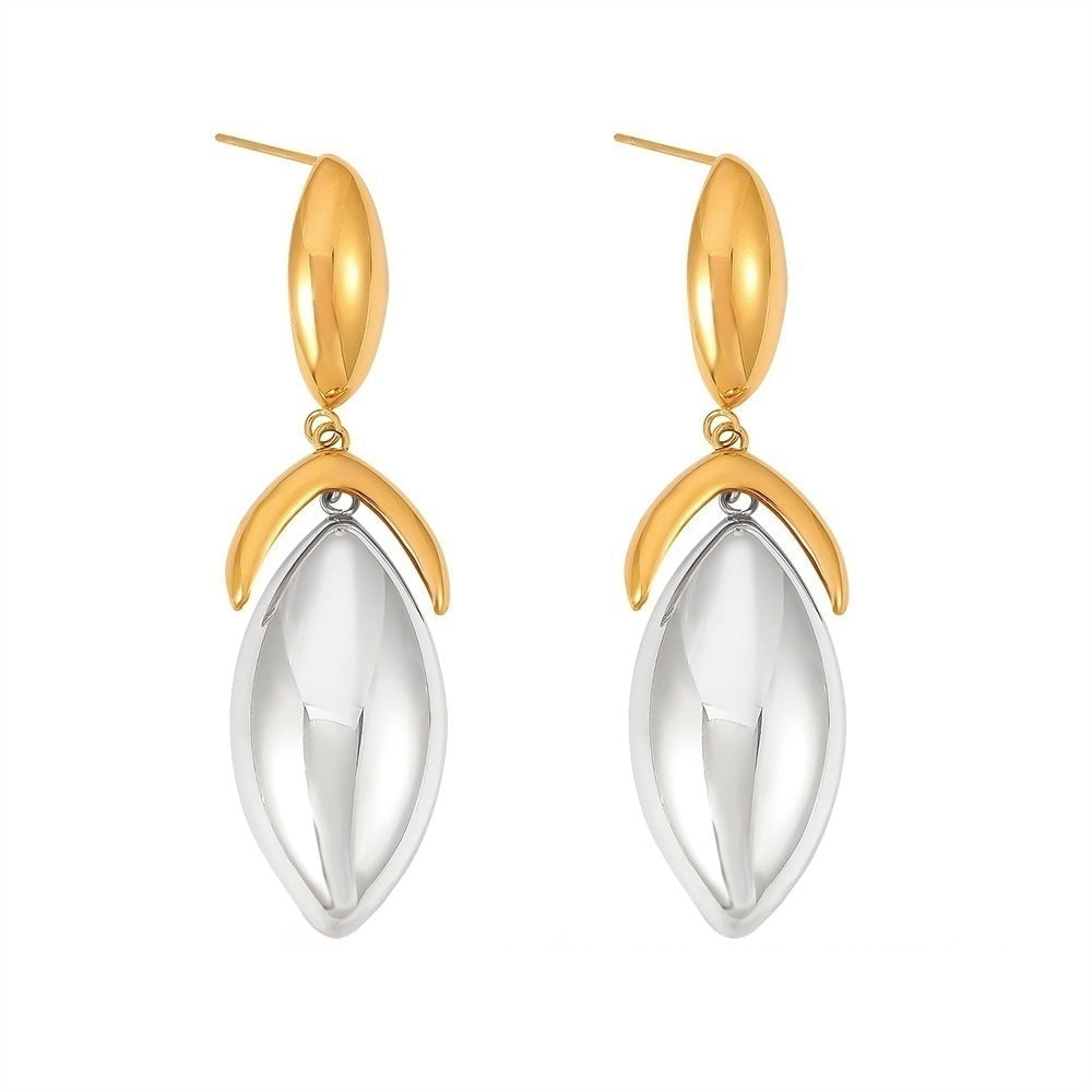 Gal Two Tone Drop Earring