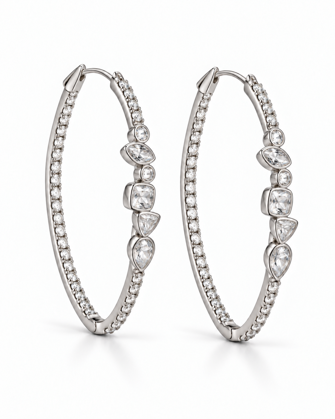 Mosaic Sparkle Hoops