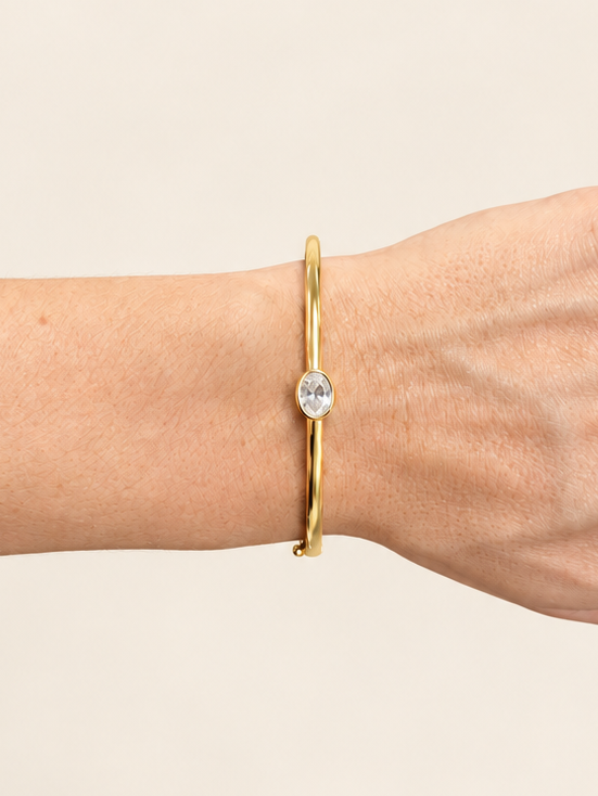 Penelope Oval Bezel Bracelet