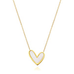 Abigail Mother Of Pearl Heart Necklace