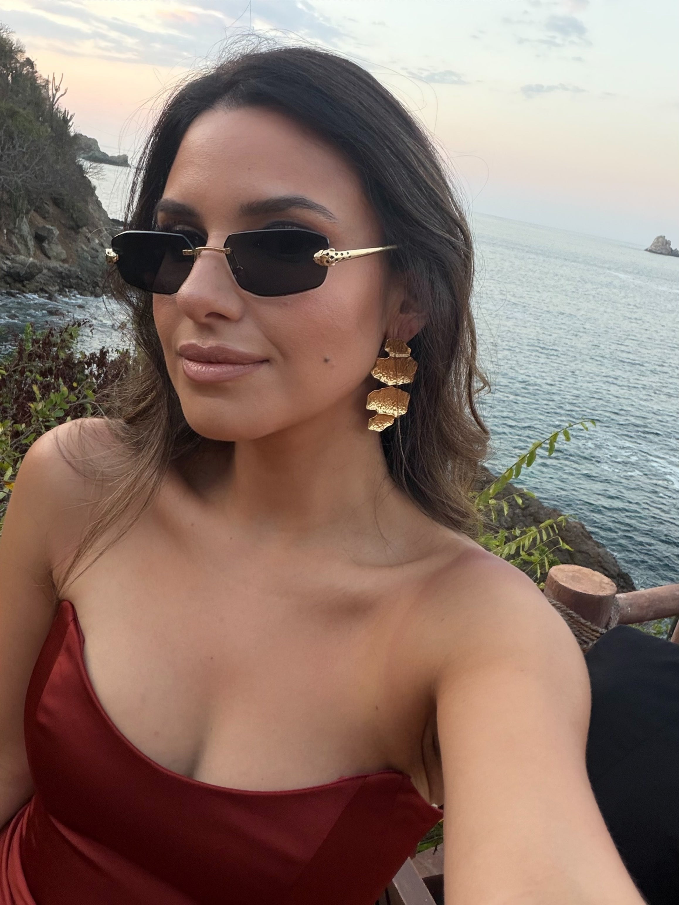 Maxine Hammered Statement Earring