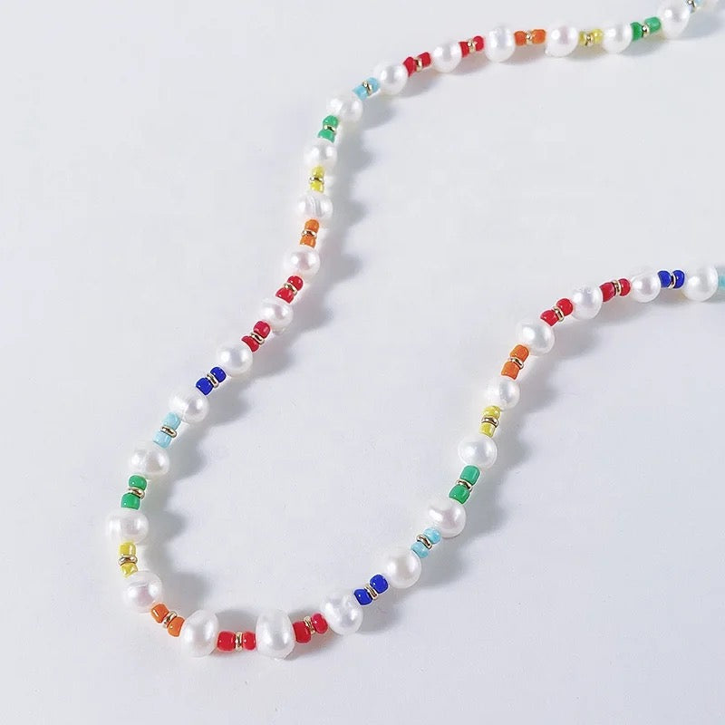 Malibu Rainbow Pearl Necklace