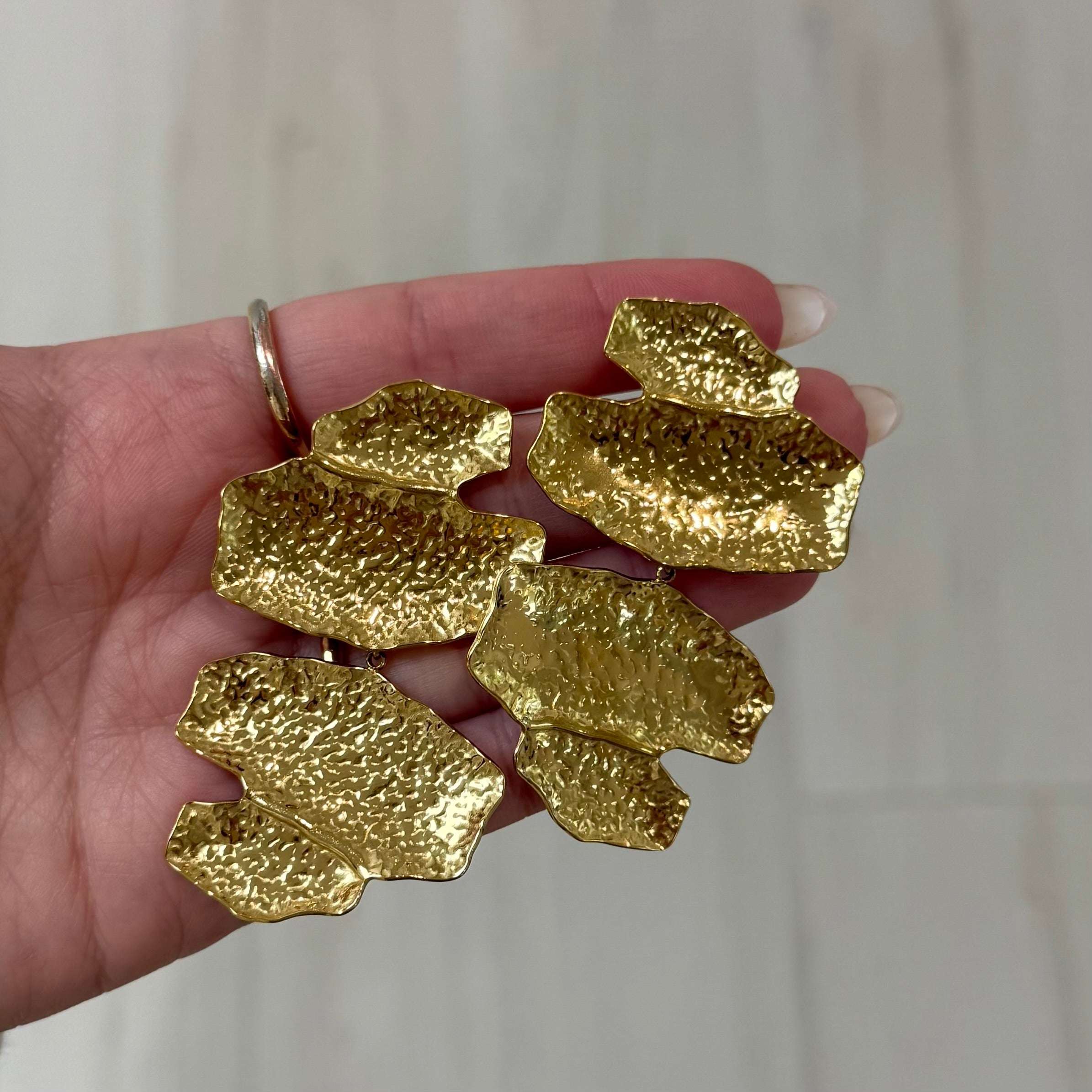 Maxine Hammered Statement Earring