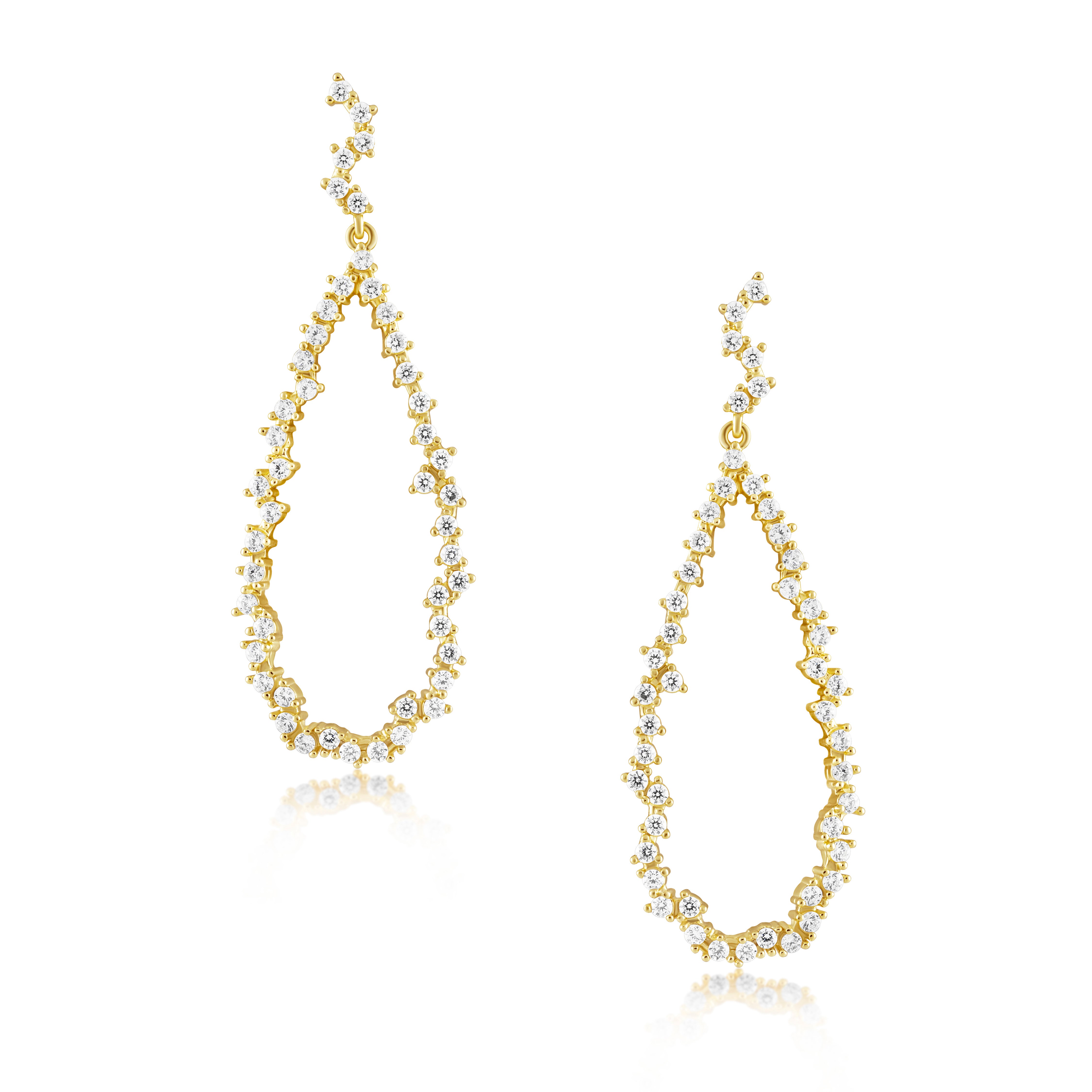 Jennifer Pave Drop Earring