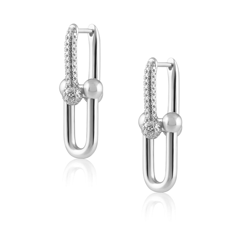 U Link Pave Earring