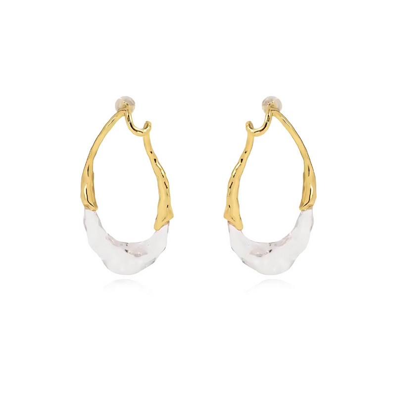 Lyric Two-Tone Earring