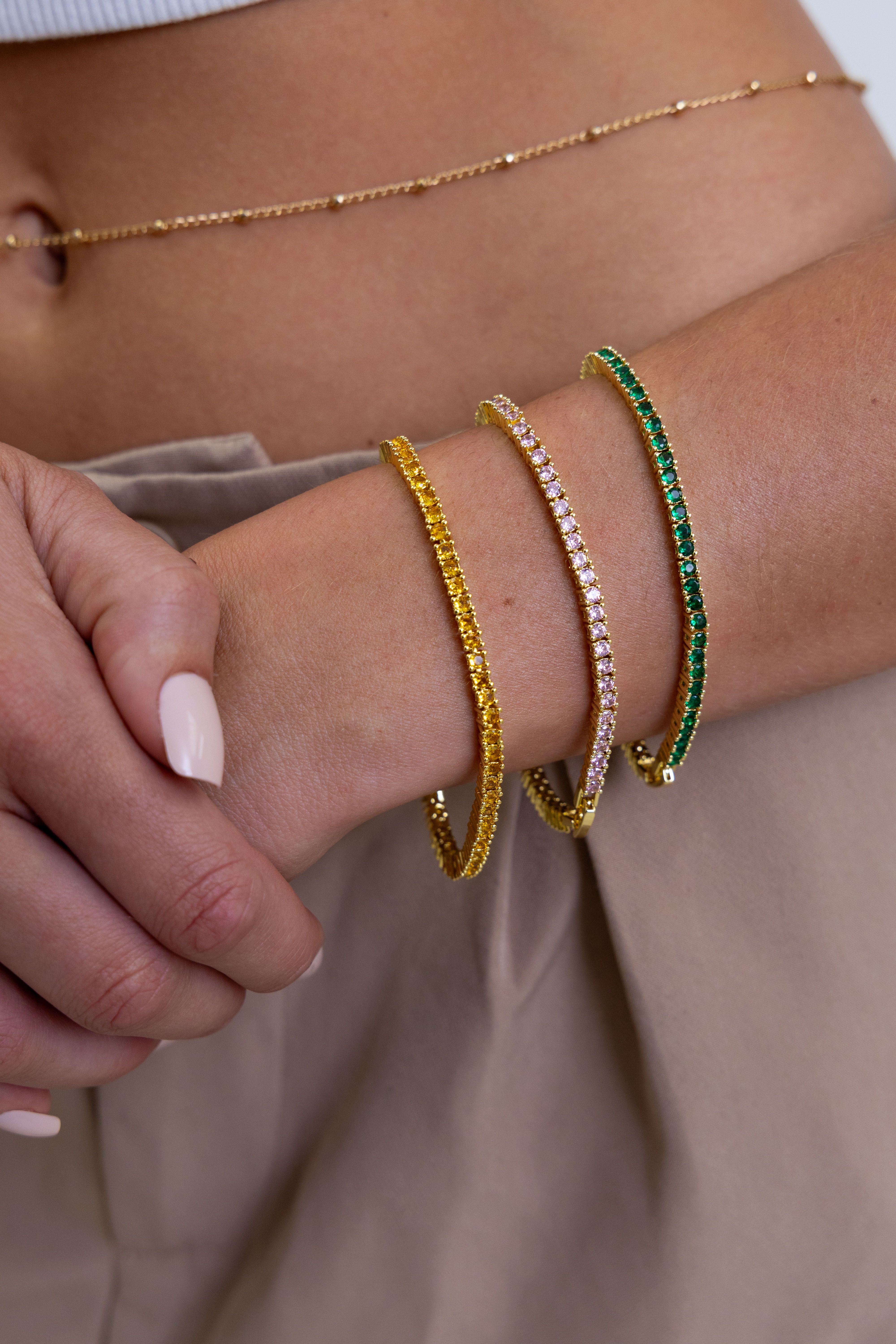 Karla Tennis Bracelet - Emerald