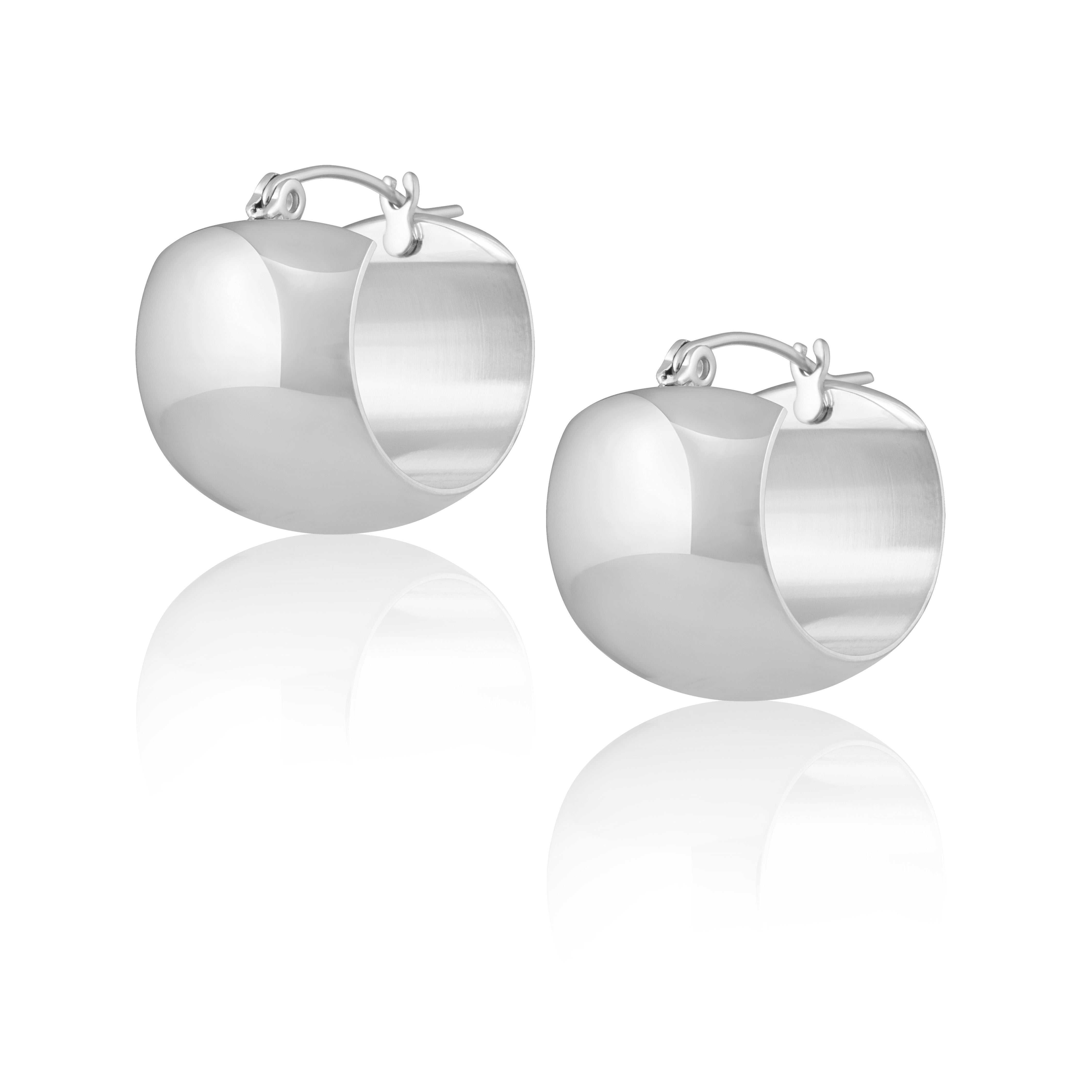 Lightweight gold tube hoop earrings hypoallergenic tarnish resistant everyday wear Merris hoops
