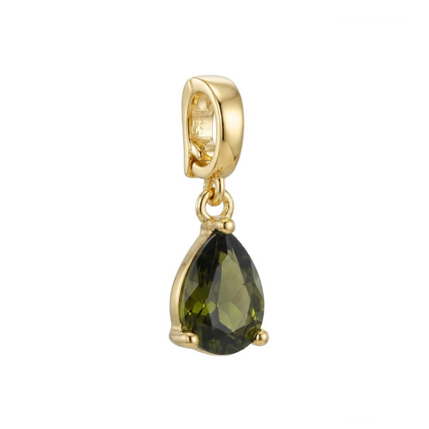 Pear Cut Charm Peridot