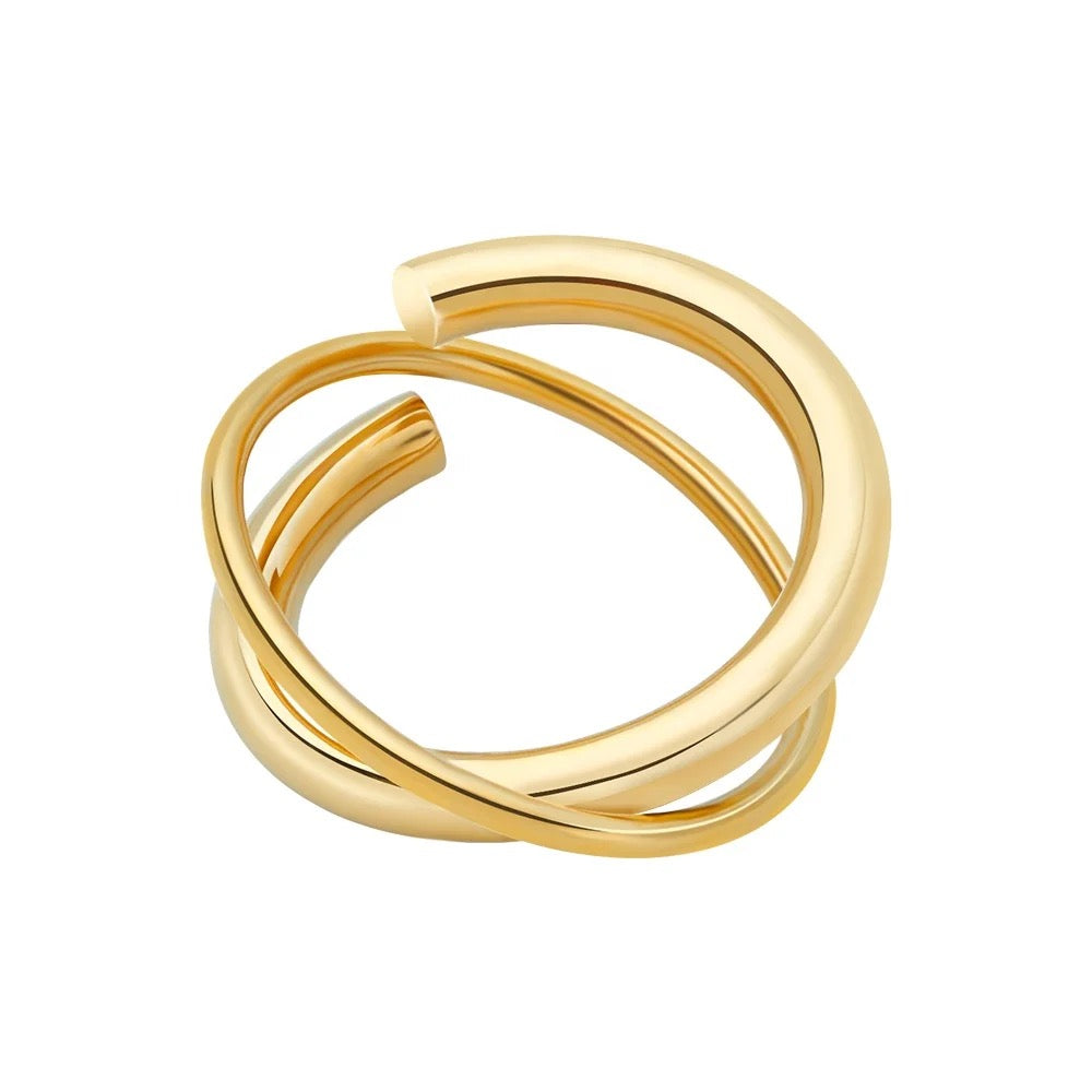 Kayden Gold Wrap Ring – Sahira Jewelry Design